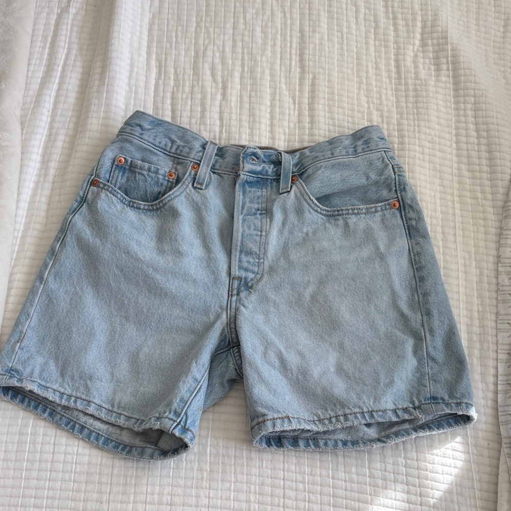 Levi's Light Blue Jean Shorts for Women